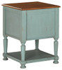 Mirimyn Teal/Brown Accent Cabinet