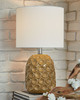 Moorbank Amber Ceramic Table Lamp (1/CN)