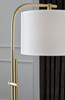 Baronvale Brass Finish Metal Floor Lamp (1/CN)