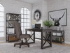 Freedan Grayish Brown Home Office Desk