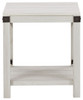 Bayflynn Whitewash Square End Table