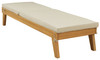 Byron Bay Light Brown Chaise Lounge with Cushion