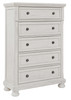 Robbinsdale Antique White Five Drawer Chest