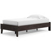 Piperton Black Twin Platform Bed