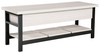 Rhyson White Storage Bench