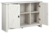 Turnley Distressed White Accent Cabinet