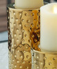 Marisa Gold Finish Candle Holder Set (3/CN)