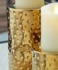 Marisa Gold Finish Candle Holder Set (3/CN)