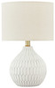 Wardmont White Ceramic Table Lamp (1/CN)