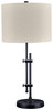 Baronvale Black Metal Table Lamp (1/CN)