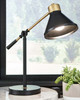 Garville Black/Gold Finish Metal Desk Lamp (1/CN)