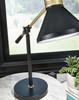 Garville Black/Gold Finish Metal Desk Lamp (1/CN)