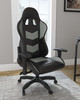 Lynxtyn Black/Gray Home Office Swivel Desk Chair