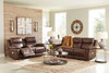 Edmar Chocolate 2 Pc. Power Reclining Sofa with Adjustable Headrest, Power Reclining Loveseat/CON/Adjustable Headrest