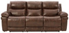 Edmar Chocolate Power Reclining Sofa with ADJ Headrest