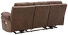 Edmar Chocolate Power Reclining Sofa with ADJ Headrest