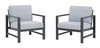 Fynnegan Gray Lounge Chair w/Cushion (2/CN)