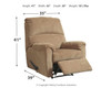 Nerviano Mocha Zero Wall Recliner