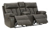 Willamen Quarry Dbl Reclining Love W/ Console & Power