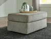 Cascilla Light Gray Ottoman