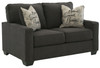 Lucina Charcoal Loveseat