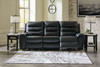 Warlin Black Pwr Rec Sofa With Adj Headrest