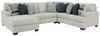 Lowder Stone Left Arm Facing Chaise 4 Pc Sectional