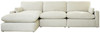 Sophie Ivory Left Arm Facing Chaise 3 Pc Sectional