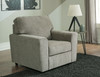 Cascilla Pewter 4 Pc. Sofa, Loveseat, Chair, Ottoman