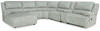 Mcclelland Gray Left Arm Facing Press Back Chaise 6 Pc Sectional