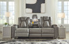 Mancin Gray 2 Pc. Reclining Sofa, Loveseat