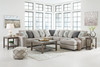 Ardsley Pewter Left Arm Facing Loveseat, Armless Chair, Wedge, Armless Loveseat, Right Arm Facing Corner Chaise Sectional