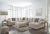 Ardsley Pewter LAF Sofa, Wedge, Armless Chair, Armless Loveseat & RAF Corner Chaise Sectional