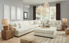 Zada Ivory Left Arm Facing Sofa Sectional 4 Pc