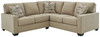 Lucina Quartz Left Arm Facing Loveseat 2 Pc Sectional