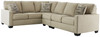 Lucina Quartz Left Arm Facing Sofa 3 Pc Sectional