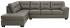 Donlen Gray Left Arm Facing Chaise 2 Pc Sectional