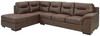 Maderla Walnut Left Arm Facing Corner Chaise, Right Arm Facing Sofa Sectional