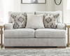 Mercado Pewter 4 Pc. Sofa, Loveseat, Chair And A Half With Ottoman