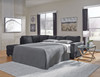 Altari Slate Sleeper Sectional with Chaise