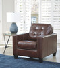 Altonbury Walnut 2 Pc. Chair with Ottoman