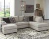 Megginson Storm 4 Pc. Left Arm Facing Sofa 2 Pc Sectional, Chair, Ottoman