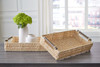 Halima Tan Tray Set (2/CN) Palm Leaf