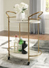 Tarica Cream / Gold Finish Bar Cart