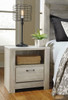 Bellaby Whitewash 5 Pc. Dresser, Mirror, Queen Panel Headboard Bed & 2 Nightstands