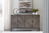 Treybrook Distressed Gray 4 Door Accent Cabinet