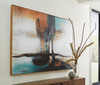 Brunonia Teal / Orange / Black Wall Art