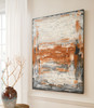 Carmely Gray / White/orange Wall Art