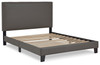 Mesling Gray Queen Upholstered Bed