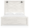 Gerridan White Queen Panel Bed With Sconces